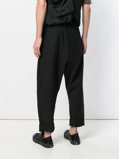 Shop Alchemy Cropped Trousers In Black