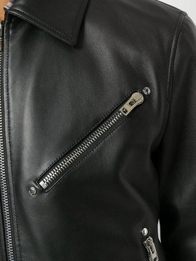 Shop Givenchy Striped Trim Bomber Jacket In Black
