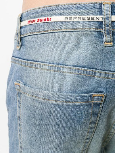 Shop Represent Rip-detail Skinny Jeans