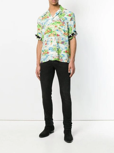 Shop Dsquared2 Hawaii Print Shirt In Multicolour