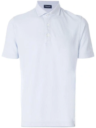 Shop Drumohr Short Sleeved Polo Shirt