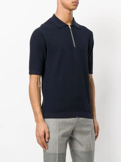Shop Marni Zipped Polo Shirt