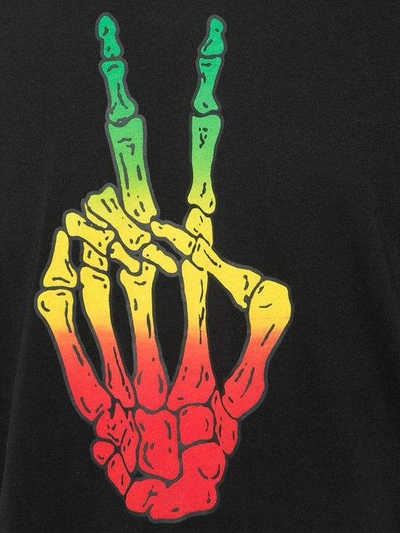 Shop Amiri Bones Peace T-shirt - Black