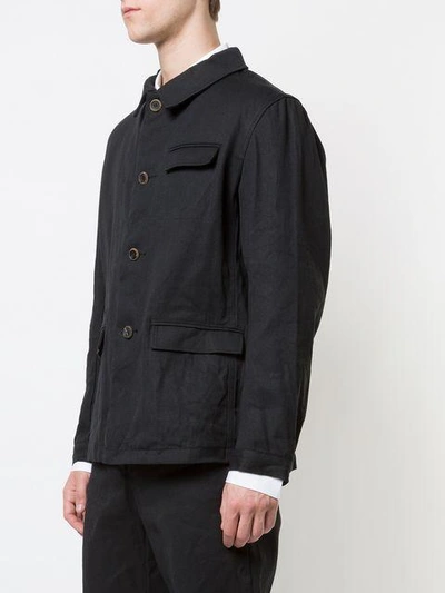 Shop Individual Sentiments Military Style Jacket In Black