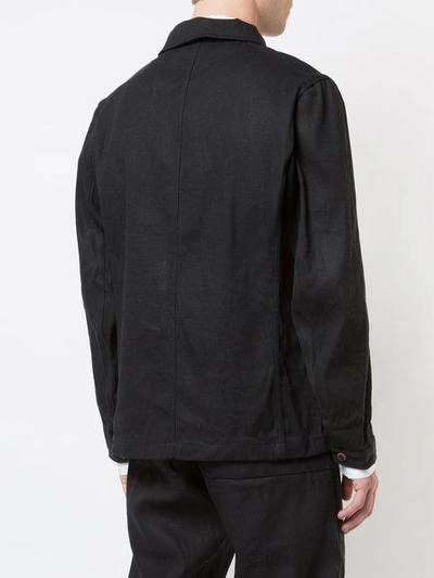 Shop Individual Sentiments Military Style Jacket In Black