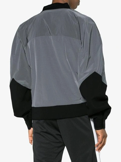 Shop Off-white Mesh Pocket Anorak Sweatshirt - Grey