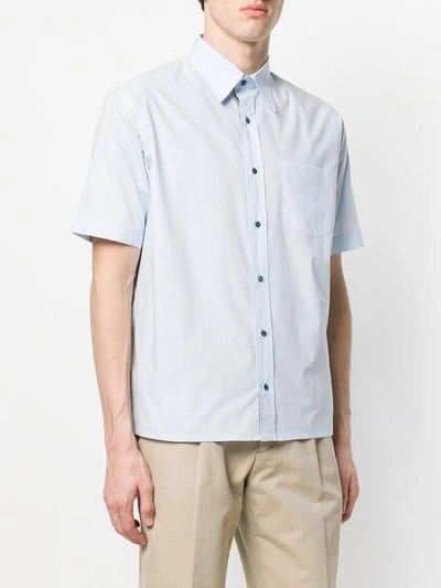 Shop Fendi Short Sleeve Shirt In Blue