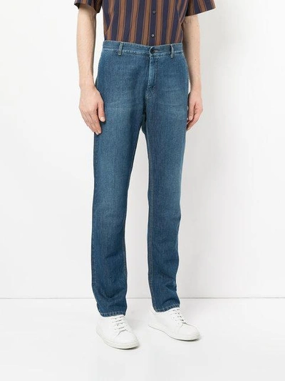 Shop Cerruti 1881 Regular Straight Leg Jeans In Blue