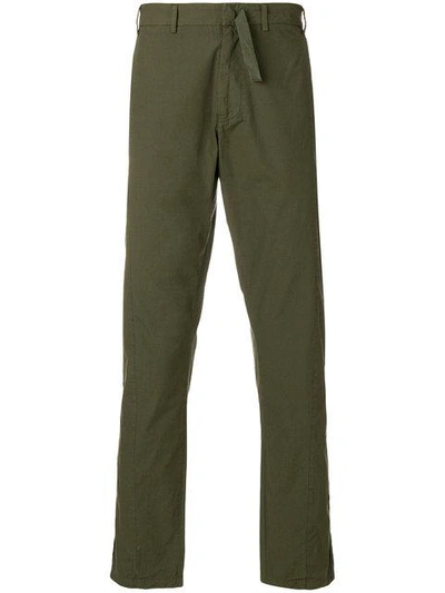 Shop N°21 Flat Front Pants In Green