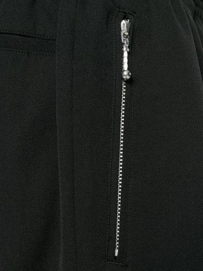 Shop Yohji Yamamoto Cropped Drop In Black
