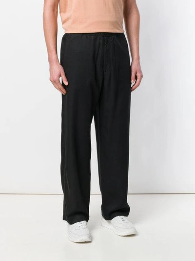Shop Our Legacy Elasticated Waistband Drop-crotch Trousers