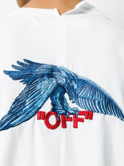 Shop Off-white Embroidered Detail T-shirt