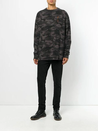 Shop Ben Taverniti Unravel Project Camouflage Sweatshirt In Green