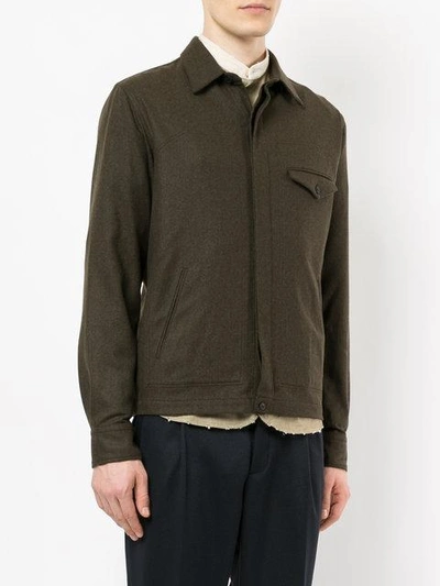 Shop Kent & Curwen Military Style Jacket In Green