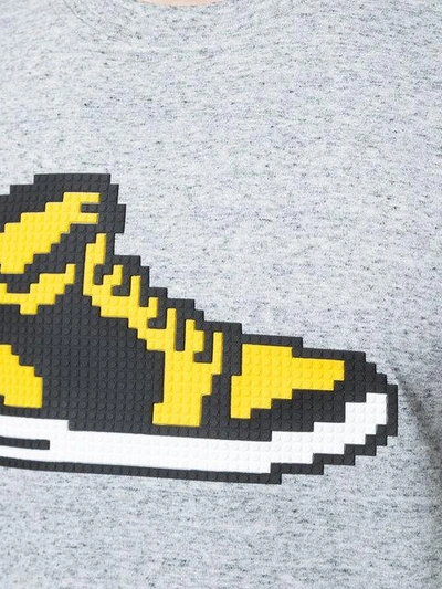 Shop Mostly Heard Rarely Seen 8-bit Hornet Sneaker T-shirt - Grey