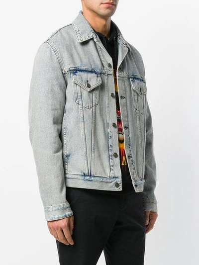 Shop Gucci Teddy Denim Jacket