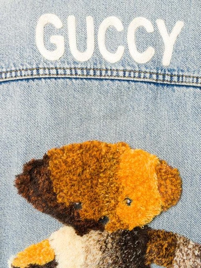 Shop Gucci Teddy Denim Jacket