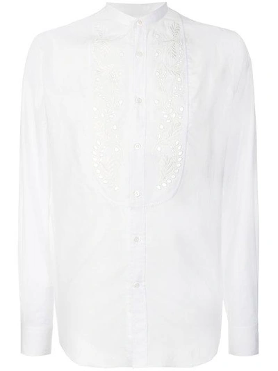 Shop Alexander Mcqueen Embroidered Shirt In White