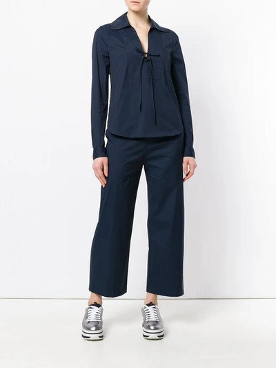 Shop Prada Relaxed In Blue