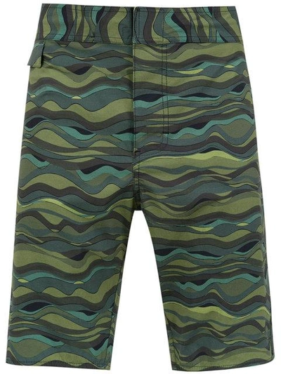 camouflage print swim shorts
