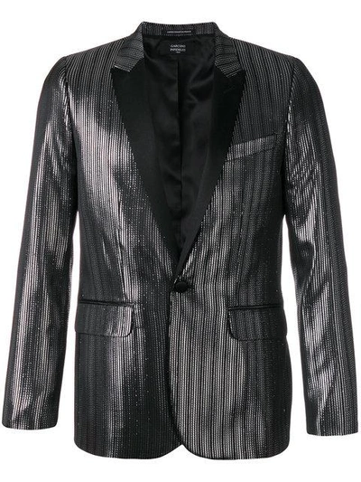 Shop Garcons Infideles Metallic Blazer In Black