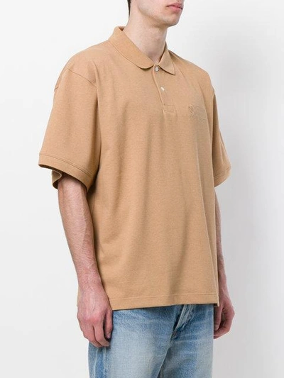Oversized Polo Shirt In Nude & Neutrals