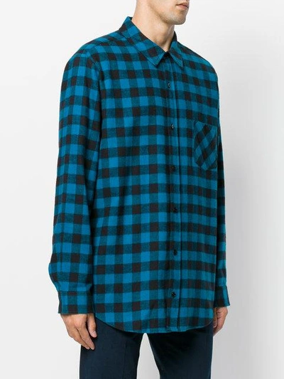 Shop Adaptation Checked Shirt - Blue