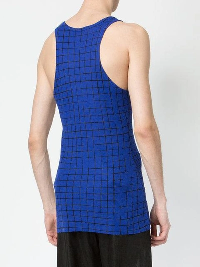 Shop Haider Ackermann Checked Tank Top