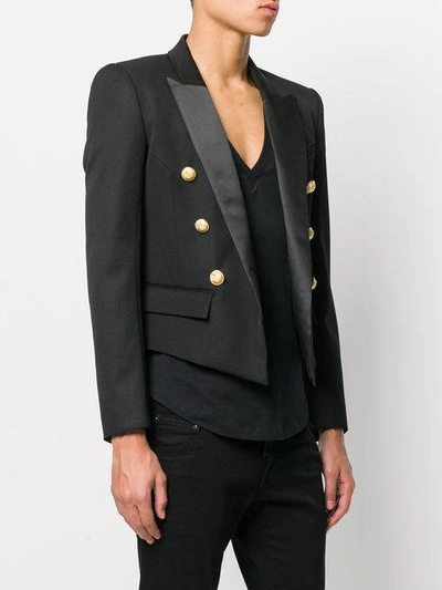 cropped double-breasted blazer