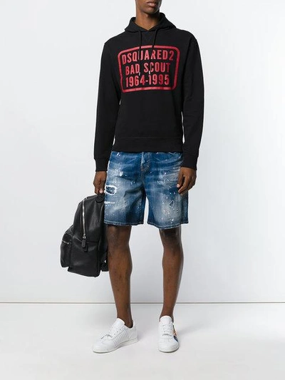 Shop Dsquared2 Bad Scout Hoodie In Black