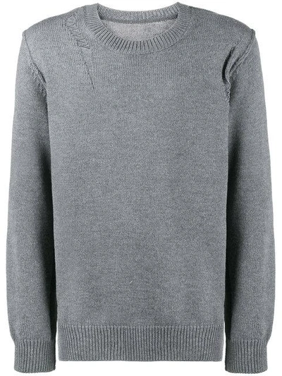 Shop Kazuyuki Kumagai Distressed Sweater - Grey