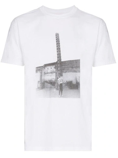 Shop Languages Stack Print Short Sleeve Cotton T Shirt In White