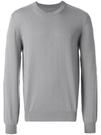 Shop Maison Margiela Classic Fitted Sweater In Grey