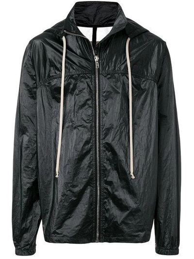 Shop Rick Owens Drkshdw Drawstring Hooded Jacket - Black