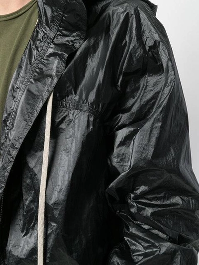 Shop Rick Owens Drkshdw Drawstring Hooded Jacket - Black