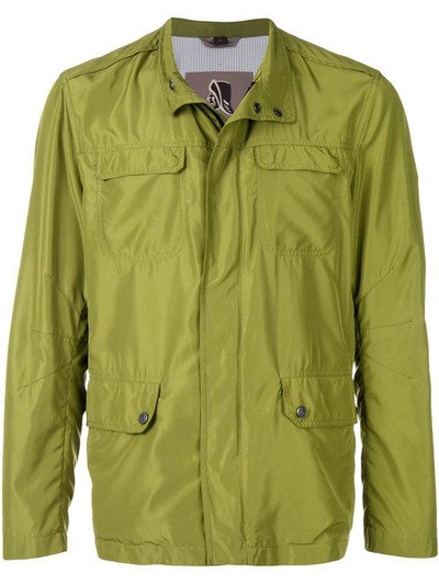 Shop Sealup Pocket Front Shirt Jacket In Green