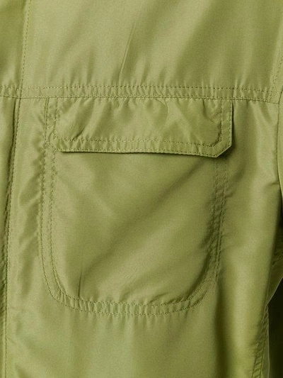 Shop Sealup Pocket Front Shirt Jacket In Green