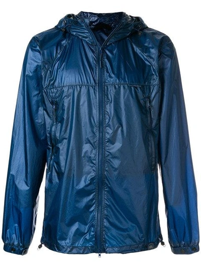 Shop Canada Goose Zipped Hooded Jacket - Blue