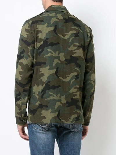 Shop Amiri Military Shirt In Green