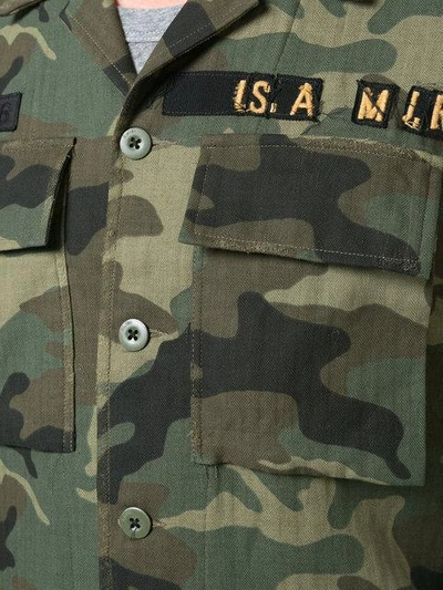 Shop Amiri Military Shirt In Green