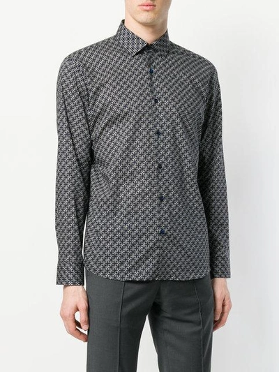 Shop Fashion Clinic Timeless Printed Shirt In Blue