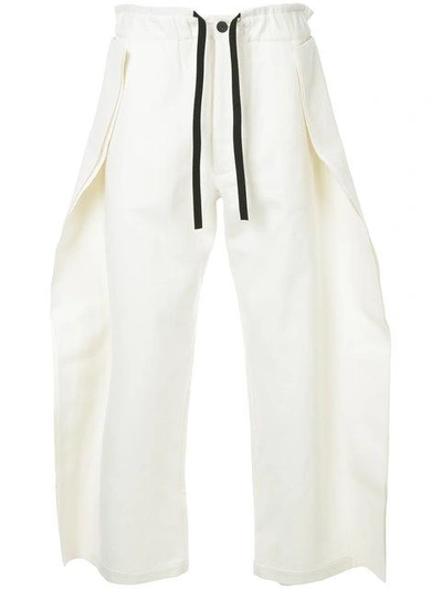 Shop Berthold Finned Track Pants In White