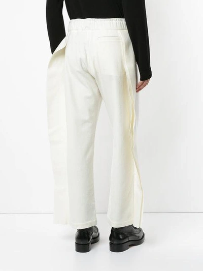 Shop Berthold Finned Track Pants In White