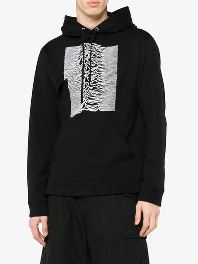 Raf Simons Black Convertible Joy Division 'unknown Pleasures' Two-piece  Hoodie In Red-black 03099 | ModeSens