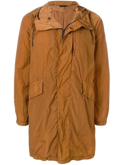 Shop Hevo Castro X Hooded Parka In Brown