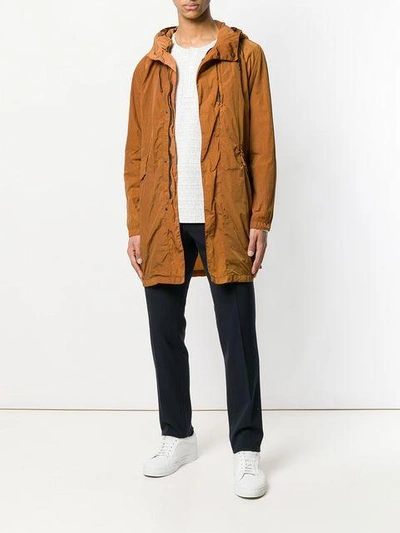 Shop Hevo Castro X Hooded Parka In Brown