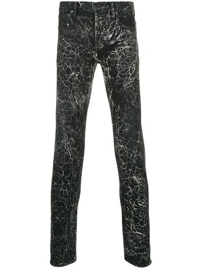 Shop Minedenim Cracked Effect Trousers