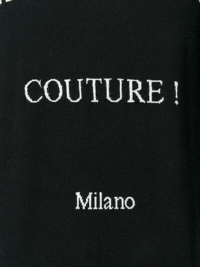 Shop Moschino Couture Milano Sweater In Black