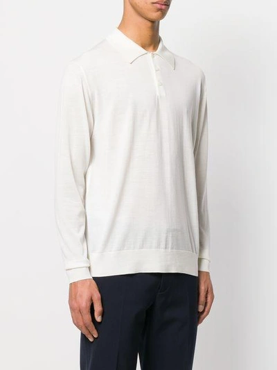Shop Prada Polo Shirt In White