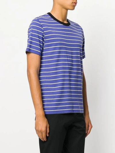 Shop Ami Alexandre Mattiussi Striped Short Sleeves T-shirt
